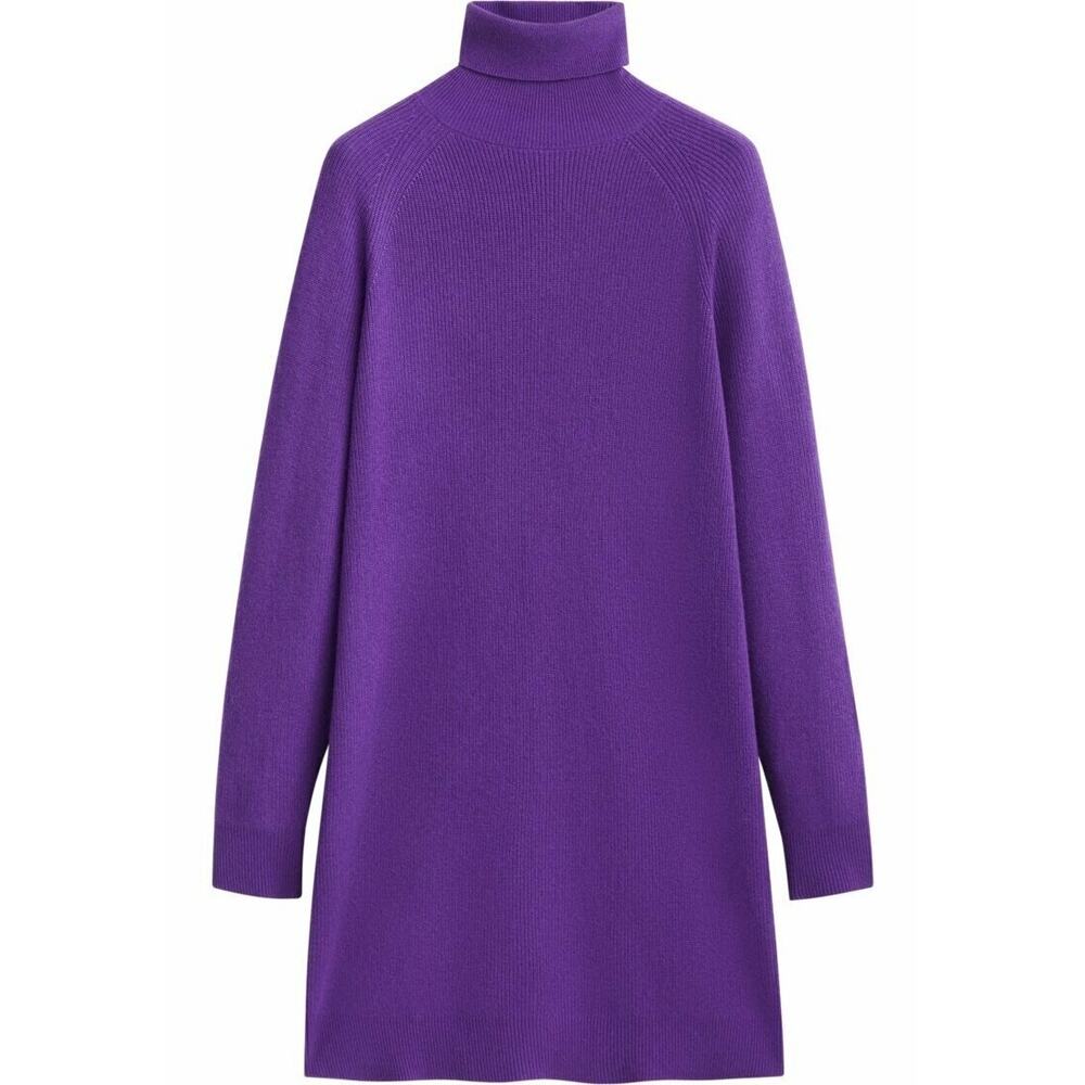 Massimo Dutti Dark Purple Jumper dress Size L✨